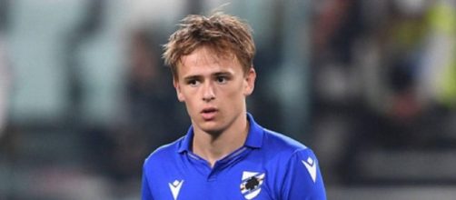 In foto Mikkel Damsgaard, centrocampista della Sampdoria.