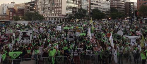 Una gran multitud se manifestó en Madrid para exigir el fin de la tauromaquia (@PartidoPACMA)