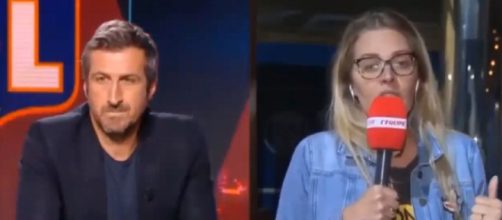 Le gros clash en direct entre Johan Micoud et Carine Galli (capture YouTube)