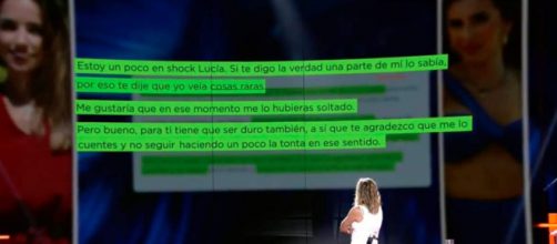 Sandra Barneda ha leído el mensaje en el plató del programa. (Twitter, telecincoes)