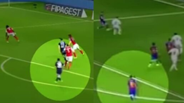 L'incroyable action 'copier-coller' de Messi à deux ans et demi d'intervalle (captures YouTube)