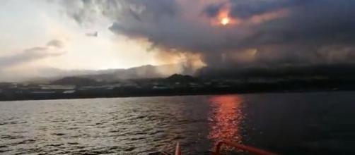 Erupción de La Palma, desde el agua (Salvamento Marítimo)
