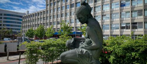 El frente del Hospital de Mujeres de Birmingham, donde la embarazada esperó en el parking (Imagen institucional)