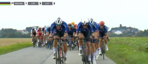 Gli azzurri di Cassani in testa al gruppo ai Mondiali di ciclismo