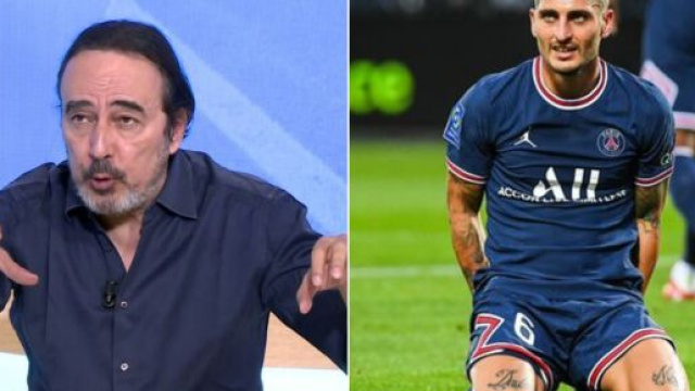 Didier Roustan encense Marco Verratti à sa façon (capture YouTube et montage)