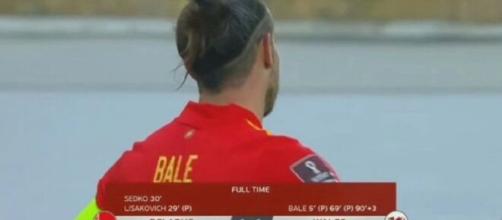 Le Gallois Gareth Bale a inscrit un triplé contre la Biélorussie (capture BeIn Sport)