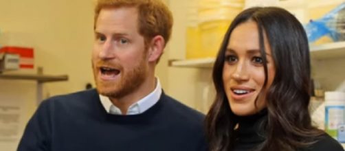Prince Harry and Meghan Markle seen on a date at a restaurant in Montecito, California (Image source: Real Royal/YouTube)