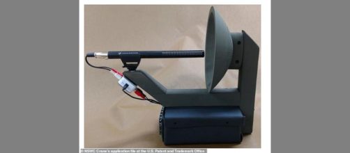 Prototipo del arma que obliga a callar (Imagen de la Oficina de Patentes de Estados Unidos)