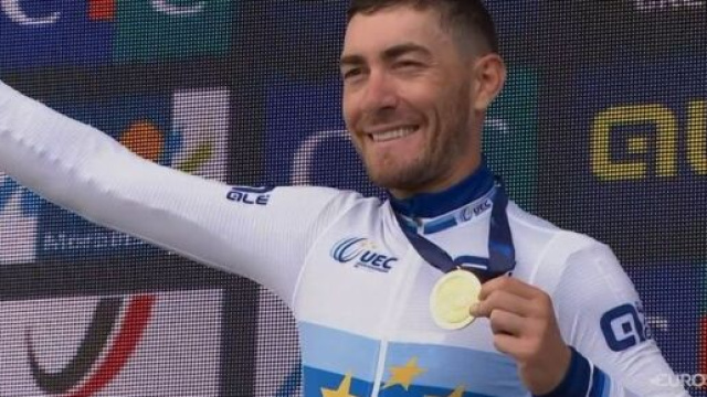 Giacomo Nizzolo, vincitore della scorsa edizione dei Campionati Europei di ciclismo.