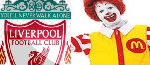 McDonald's se moque du nouveau maillot de Liverpool (capture YouTube et montage photo)