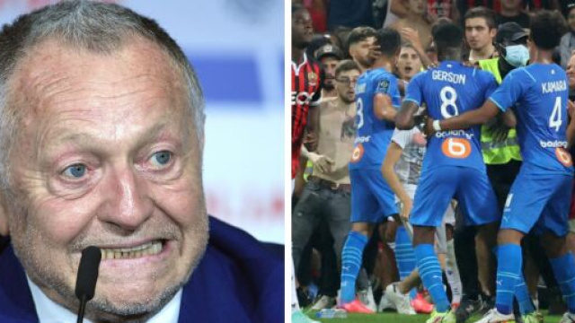 OGCN - OM : L'OL accusé, Aulas répond (Capture YouTube et montage photo)