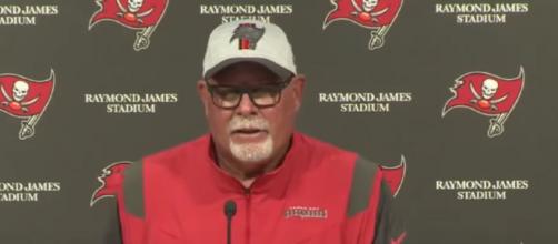 Arians says the MVP race is not even close (Image source: Tampa Bay Buccaneers/YouTube)