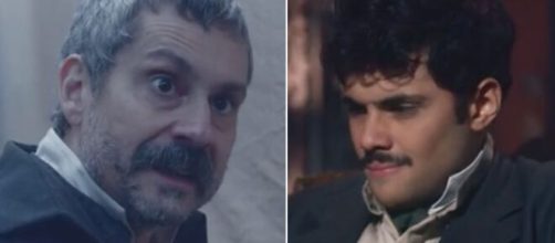Tonico e Bernardinho em 'Nos Tempos do Imperador' (Fotomontagem/Reprodução/TV Globo)