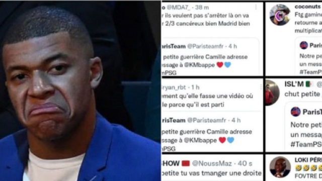 Kylian Mbapp&eacute; d&eacute;fend une petite fille malade et tacle la Toile : captures d'&eacute;cran, Twitter et Youtube