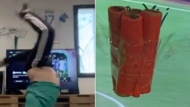 'Slimanul', bâtons de dynamite, Mohamed Henni devient fou devant le match de l'Algérie - Source : capture d'écran, Youtube