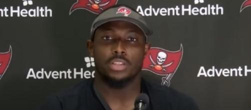 McCoy played 12 seasons in the NFL (Image source: Tampa Bay Buccaneers/YouTube)