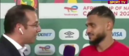 Boufal incapable de répondre en arabe à un journaliste - Source : capture d'écran, Twitter