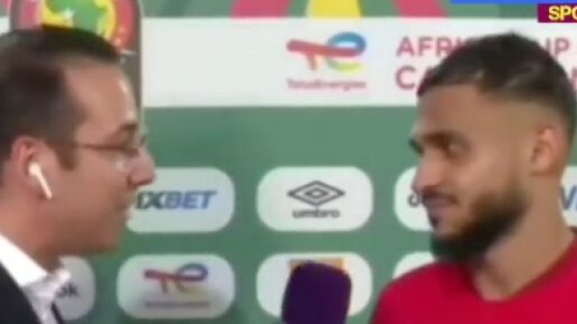 Boufal incapable de répondre en arabe à un journaliste - Source : capture d'écran, Twitter