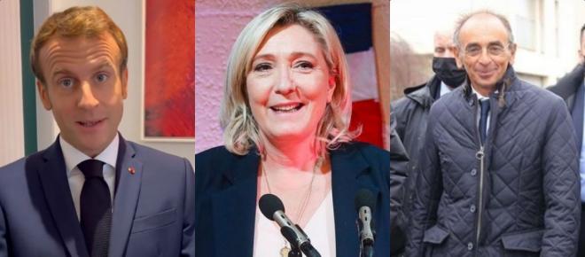 Présidentielle 2022: Macron, Le Pen, Zemmour, sondages des intentions de vote de janvier