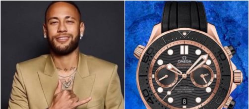 Neymar et son incroyable montre à 33.500 dollars font le buzz (captures YouTube et Instagram)