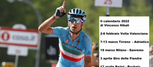 Vincenzo Nibali debutta alla Volta Valenciana nella stagione 2022 di ciclismo