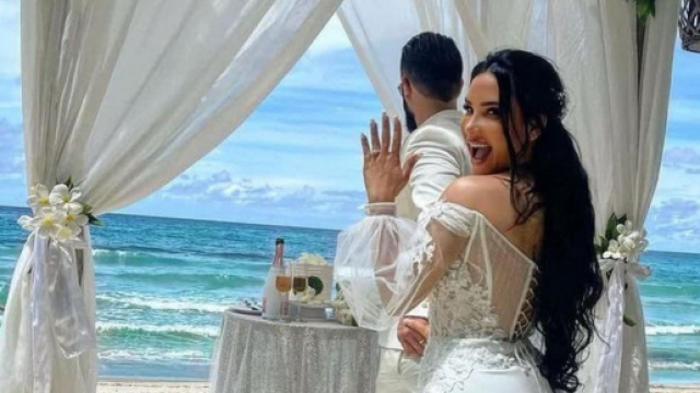 Milla Jasmine : les images exclusives de son mariage aux Seychelles avec Lorenzo.