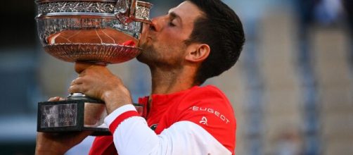 Novak Djokovic, champion en titre du Roland-Garros - Source : capture d'écran, Twitter