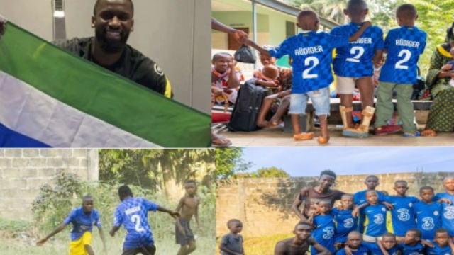 Le geste formidable d'Antonio Rüdiger pour des enfants malades en Sierre Leone - Source : montage, Youtube