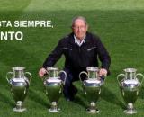 Gento, con sus seis Copas de Europa (Web Real Madrid)