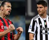 Milan-Juventus, probabili formazioni: Ibrahimovic sfida Morata, out Tomori e Bonucci.