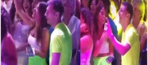 Lionel Messi chante avec son épouse lors d'une soirée, les internautes réagissent (Vidéo) - Source : capture, Twitter