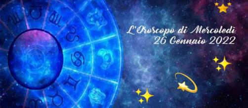 L'oroscopo della giornata di mercoledì 26 gennaio 2022.