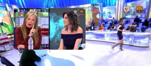 Paz Padilla abandonó el plató de ''Sálvame' indignada por las acusaciones de Belén Esteban - Collage captura Telecinco