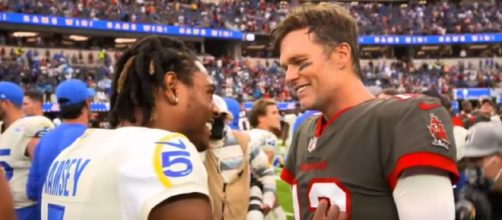 Brady respects Ramsey's game (Image source: Los Angeles Rams/YouTube)