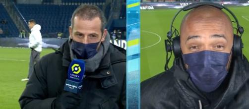 Thierry Henry et Ludovic Giuly sur l'antenne de Prime Video - Source : capture d'écran, Prime Video