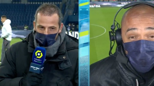 Thierry Henry et Ludovic Giuly sur l'antenne de Prime Video - Source : capture d'écran, Prime Video