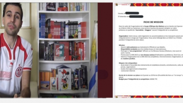 Romain Molina fait de nouvelles révélations sur la CAN 2021 - Source : capture d'écran, Twitter