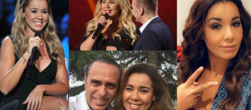 Chimène Badi, surprise de voir sur le plateau de La Boite à Secrets, son père, son fiancé et deux autres amis - Montage, Youtube