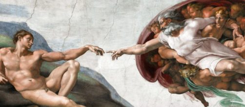 Musei Vaticani e Sistina, particolare della volta "La creazione dell'uomo".