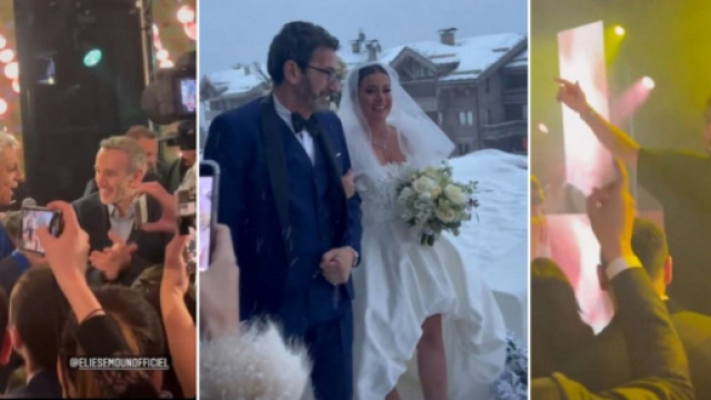 Mariage de Carla et Kevin Guedj à Courchevel : cérémonie émouvante, dîner incroyable et soirée endiablée (Enrico Macias, Amir, Elie Semoun)