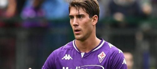 Dusan Vlahovic, giocatore della Fiorentina.