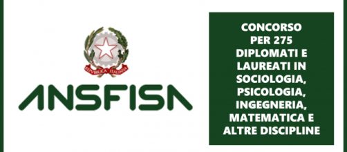 ANSFISA: concorso per 275 diplomati e laureati