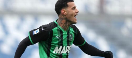 Gianluca Scamacca, giocatore del Sassuolo.