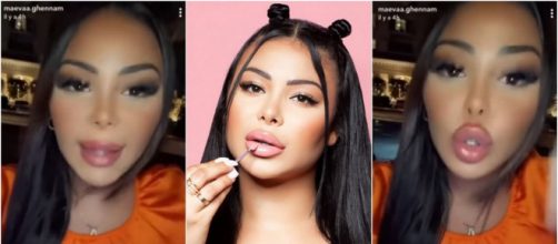 Maeva Ghennam victime d'une arnaque sur sa boutique en ligne de cosmétiques : elle met en garde ses abonnés - Source : montage, Snapchat
