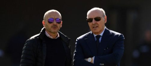 Inter: i dirigenti Marotta (a destra) e Ausilio (a sinistra).