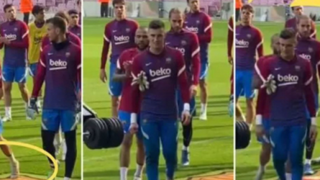 Dani Alves montre l'exemple - Source : Capture Twitter
