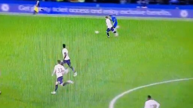 Lukaku en difficulté contre Tottenham - Source : capture d'écran, Twitter