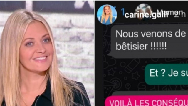 Carine Galli se faire tacler par sa mère, elle balance la conversation sur Instagram : capture, WhatsApp