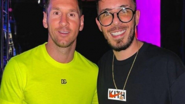 Lionel Messi t le DJ Fr Palacio - Source : Capture Twitter