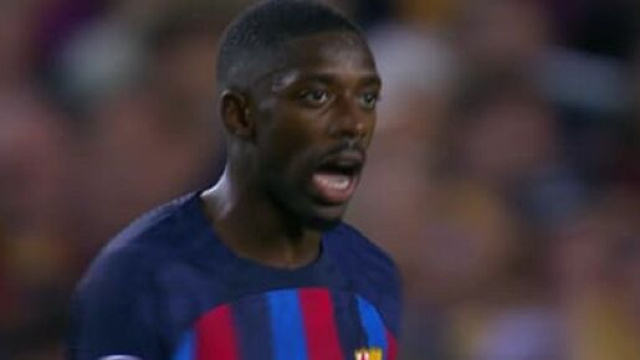 Ousmane Dembélé surpris en flagrant délit, il insulter Barella lors de sa sortie (capture YouTube)
